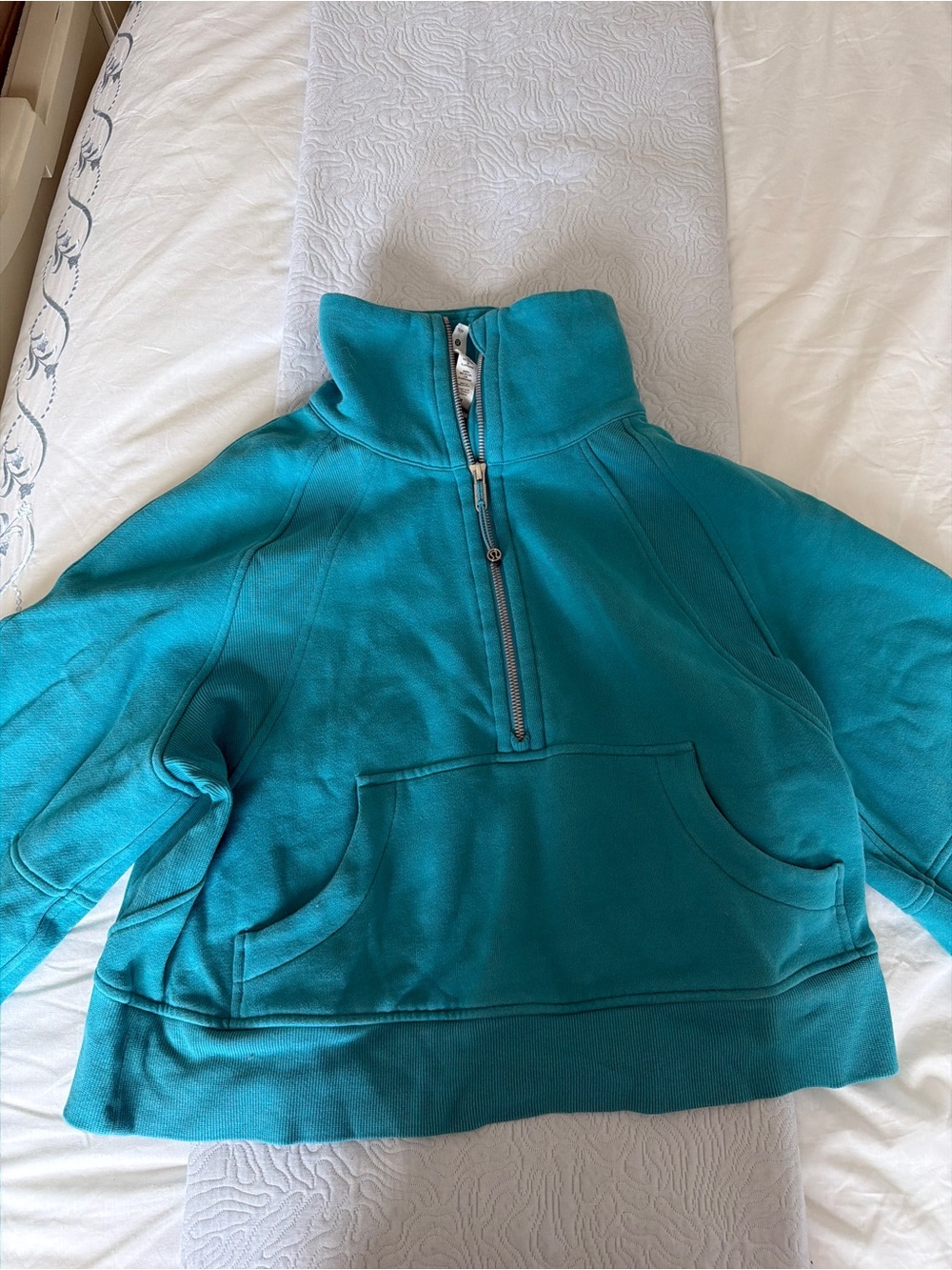 lululemon athletica Teal Quarter-Zip Pullover Hoodie